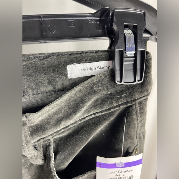 FRAME Le Mini Boot Ribbed Pine Green Velvet Pants Size 23 NWT - Picture 9 of 15